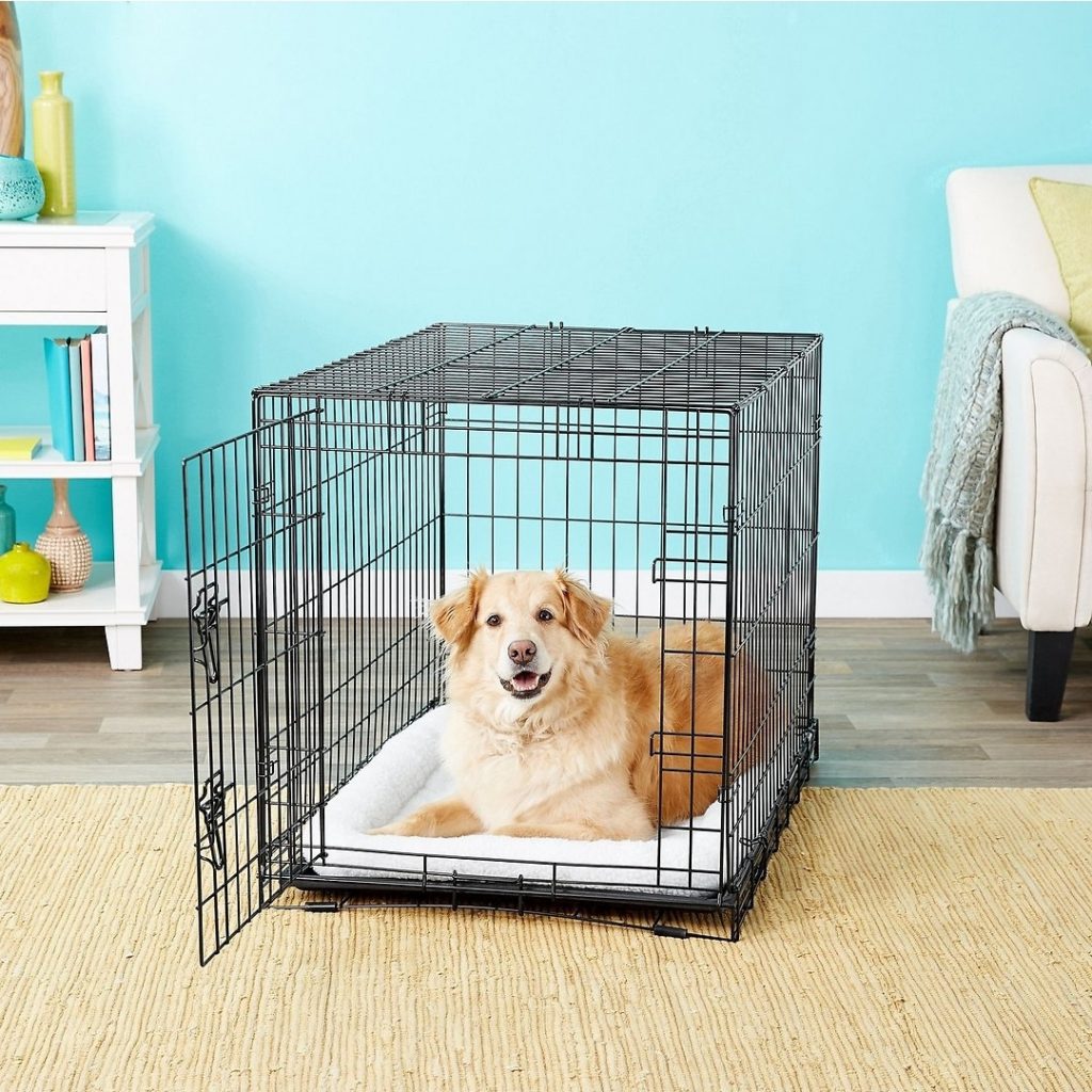 A crate for your puppy helps create their safe space!